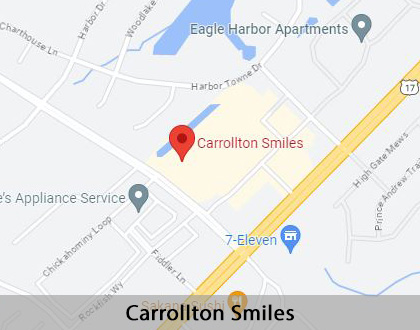 Map image for Can a Cracked Tooth be Saved with a Root Canal and Crown in Carrollton, VA