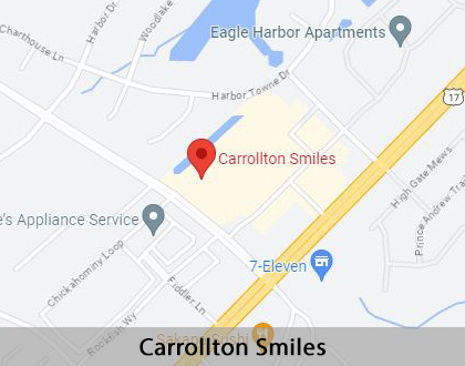 Map image for Emergency Dentist in Carrollton, VA